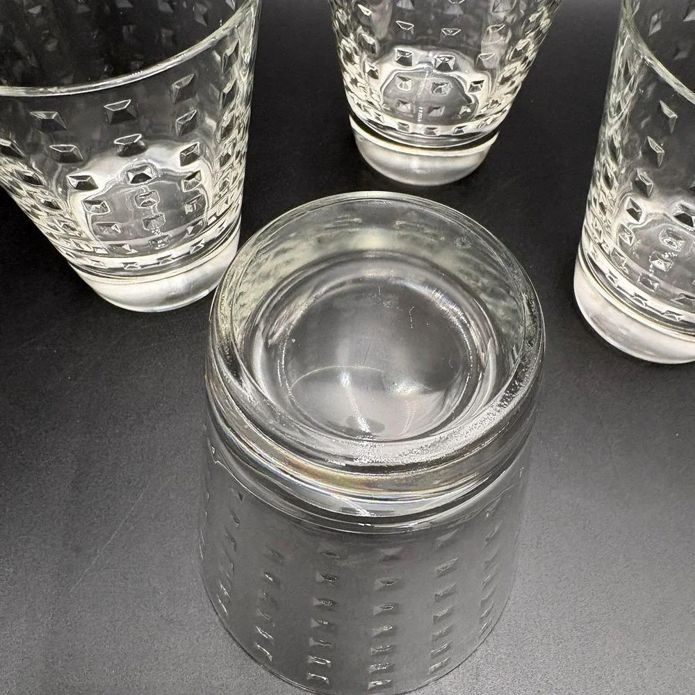 Rigolleau Noa Cuadrado‎ Optic Squares Tumbler Glass 12 Oz Clear 4 3/4